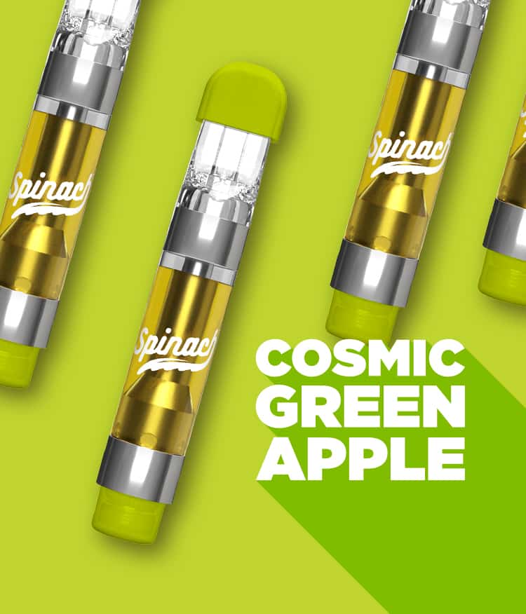 Indica cosmic green apple with vape