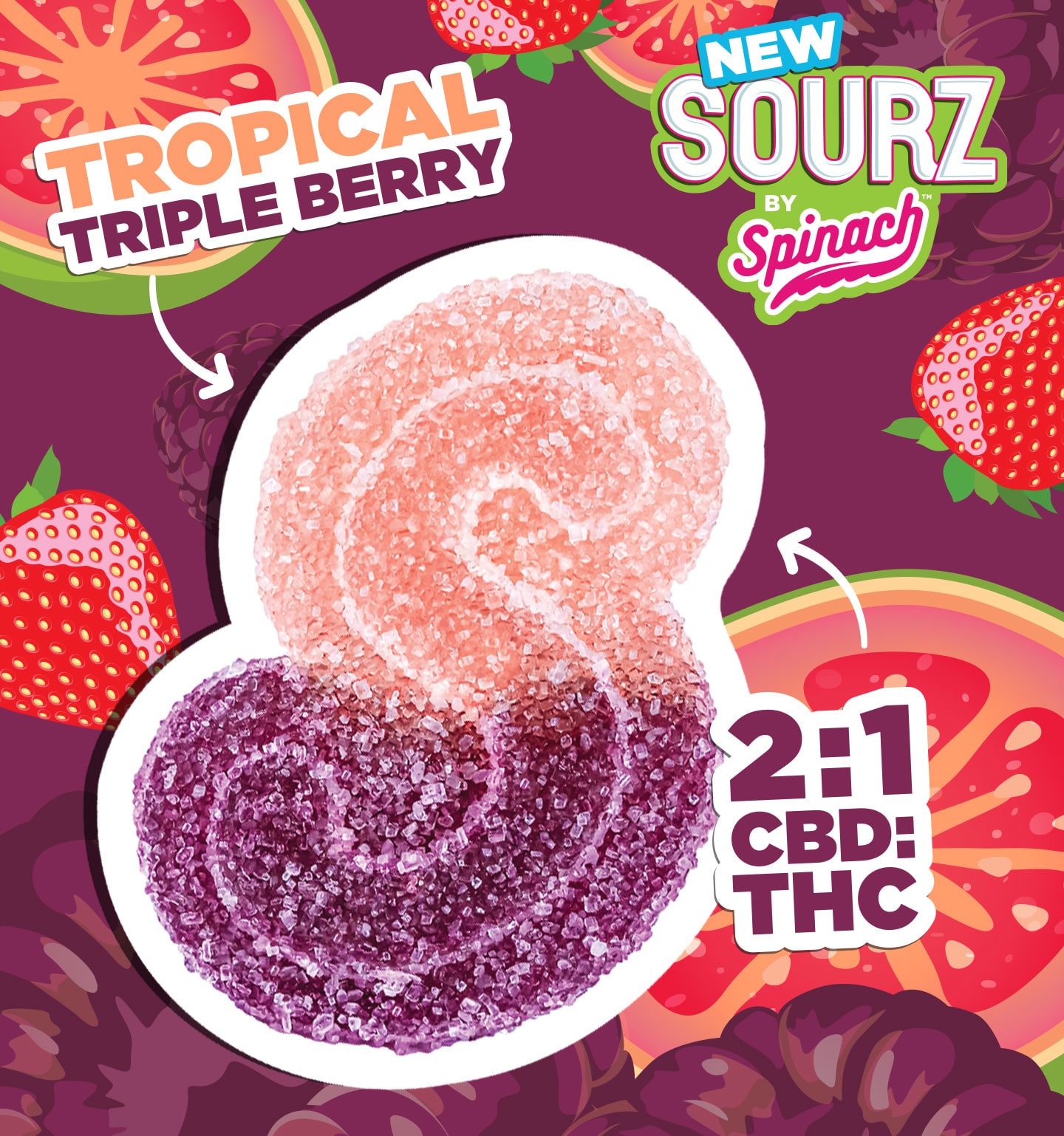 Tropical Triple Berry - Spinach Cannabis
